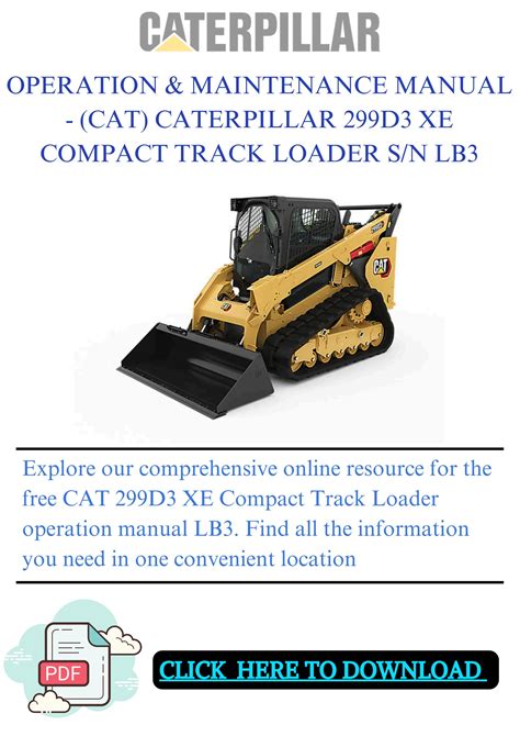 cat 299d3 xe manual